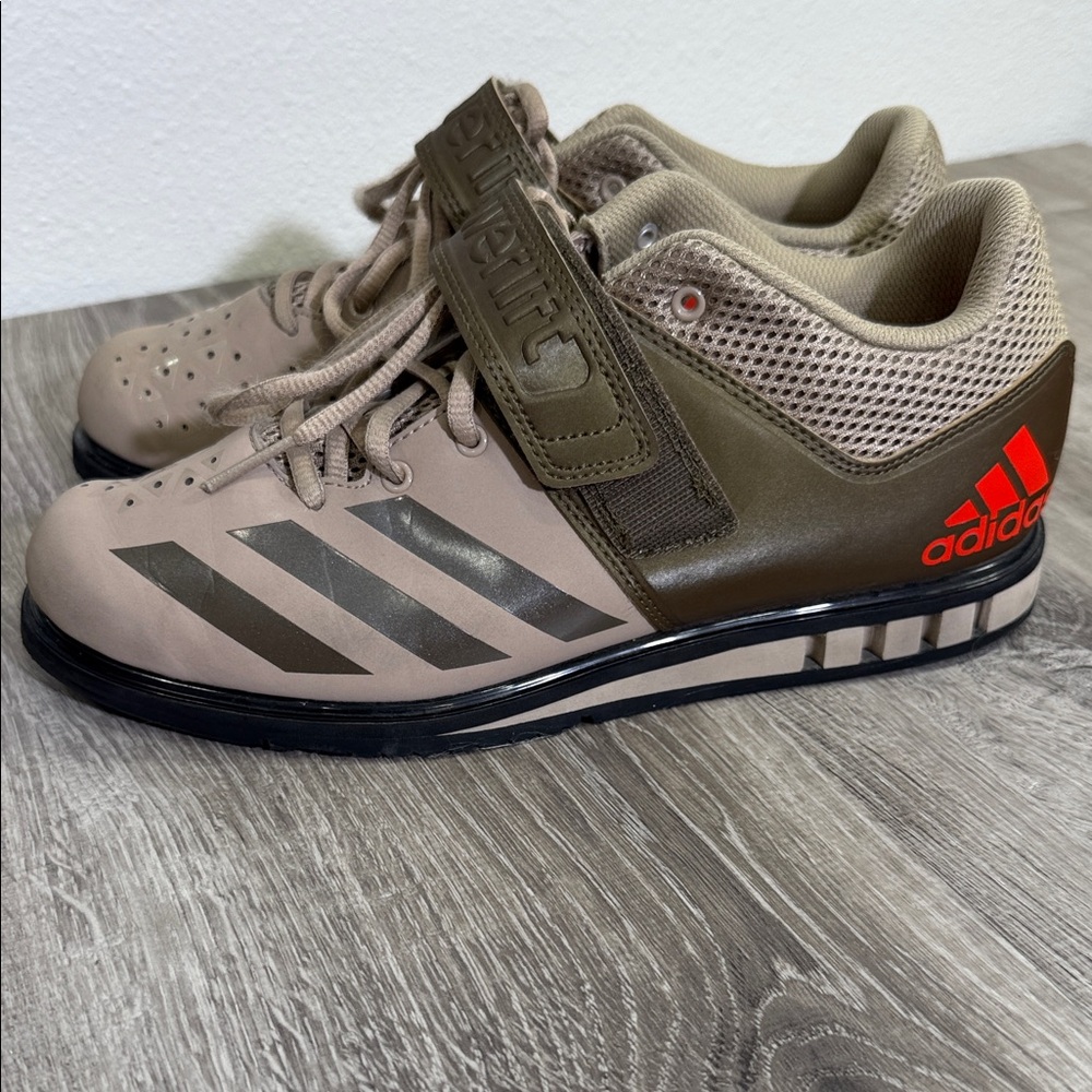 Adidas Brown and Red Sneakers